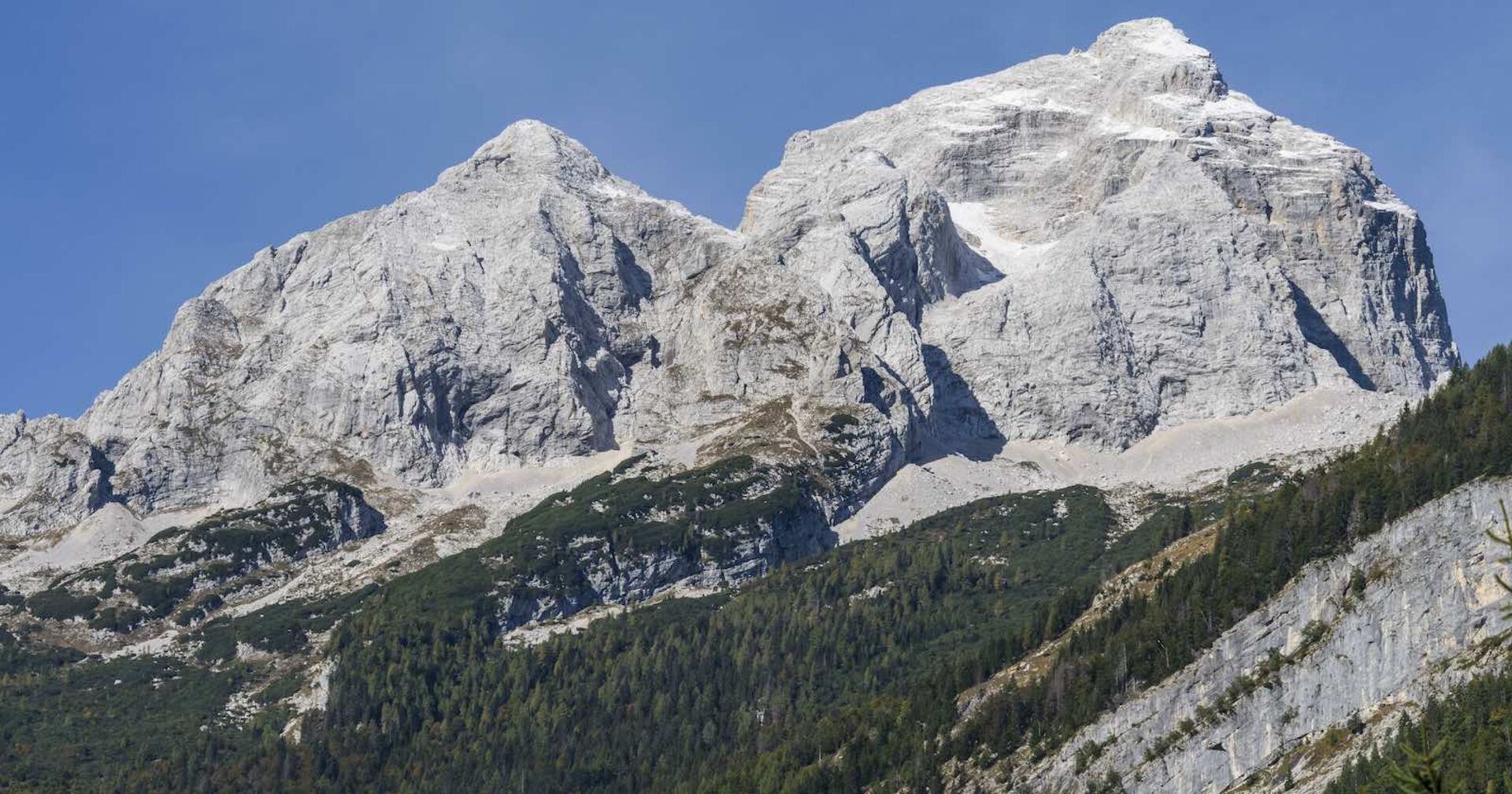 Berg Jalovec in Friaul Julisch Venetien.