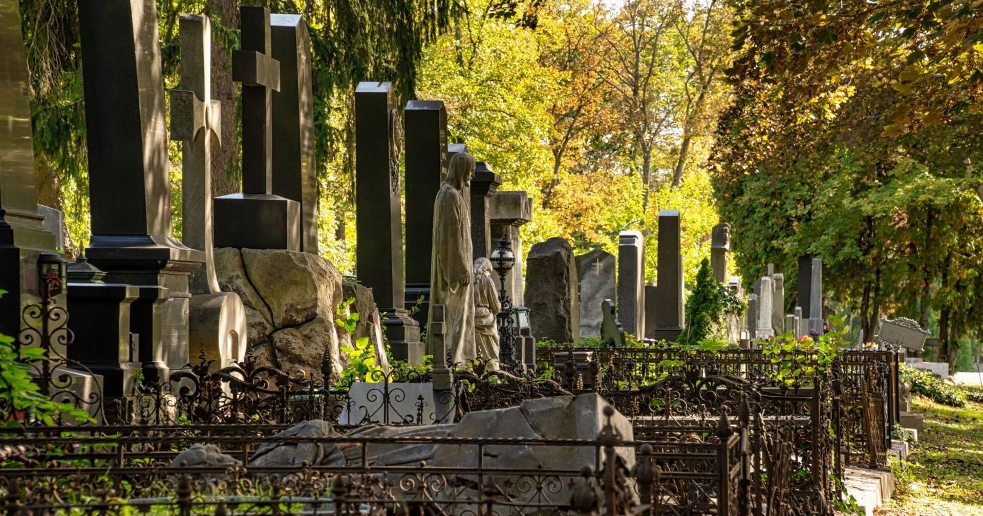 Ansicht des Zentralfriedhofs in Wien