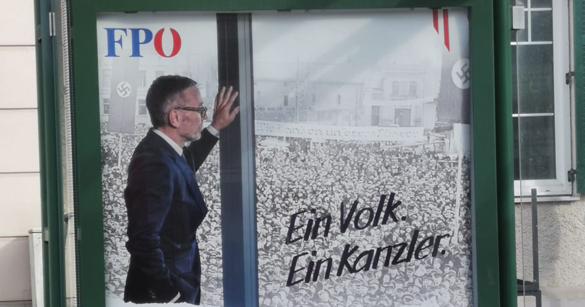 Fake-Plakat von Herbert Kickl in Graz
