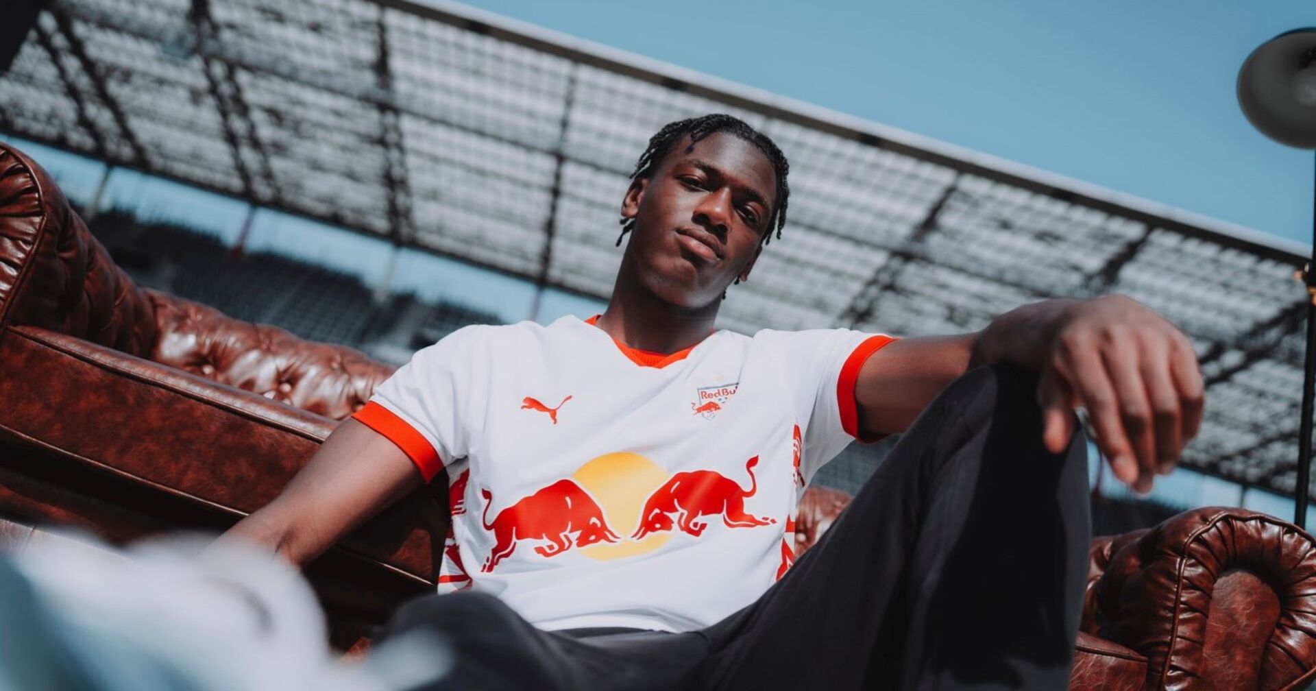 Joane Gadou bei der Vorstellung von Red Bull salzburg