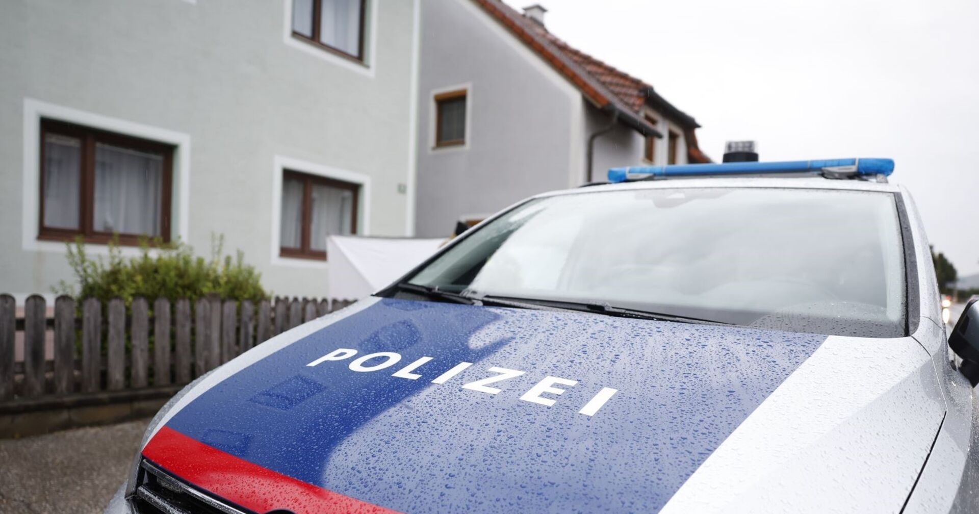Polizeiwagen in der Gemeinde Kindberg
