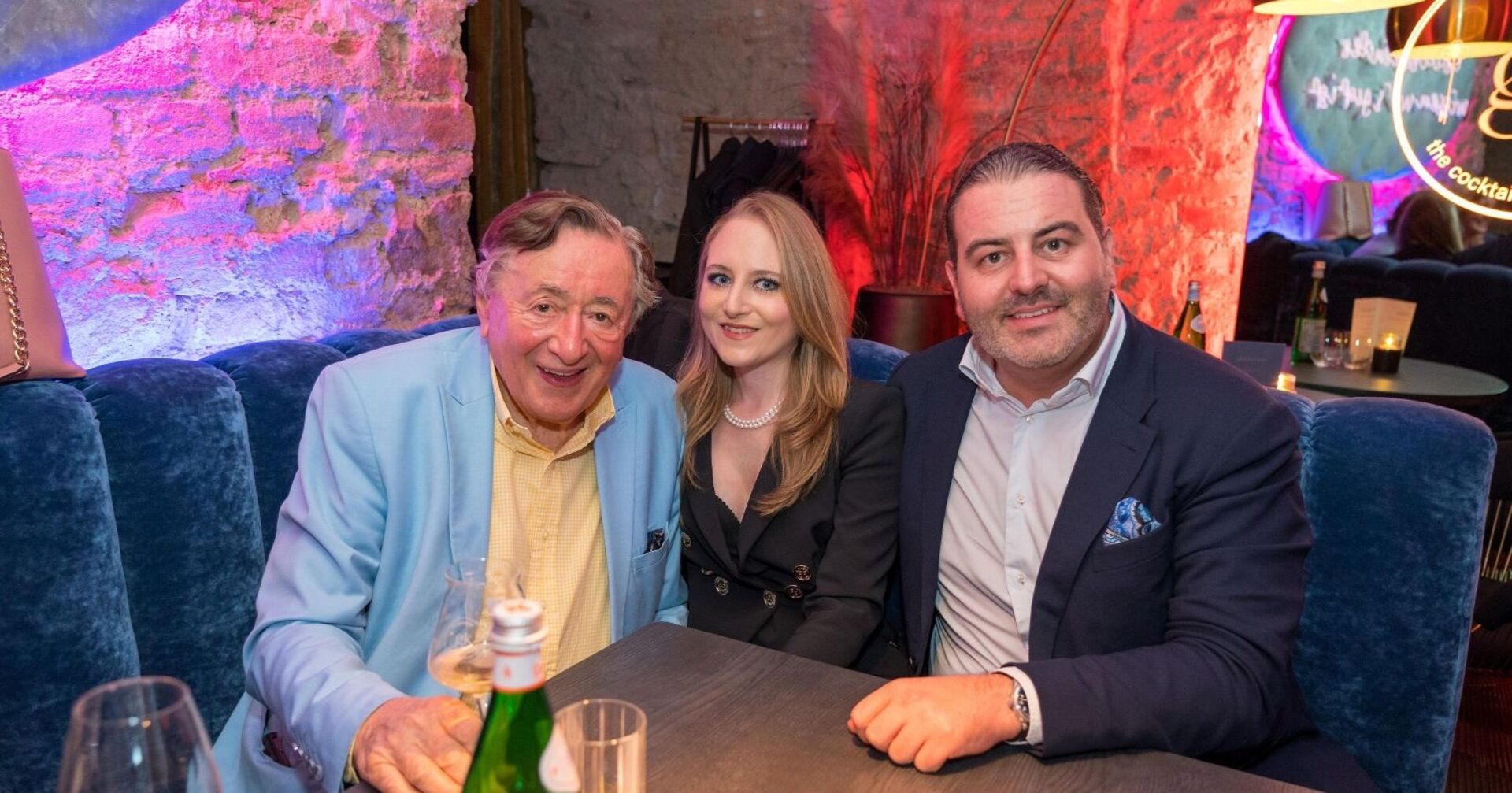 Leo Lugner mit Jackie Lugner und Richard Lugner