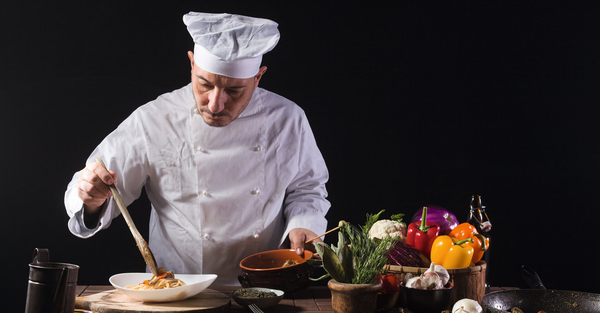 Haubenküche kann man auch beim Catering haben.