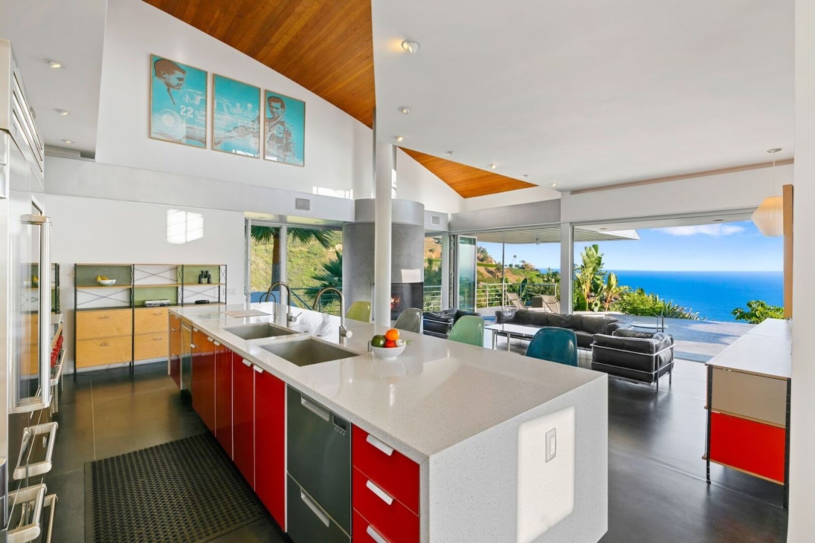 Küche der Villa in Malibu