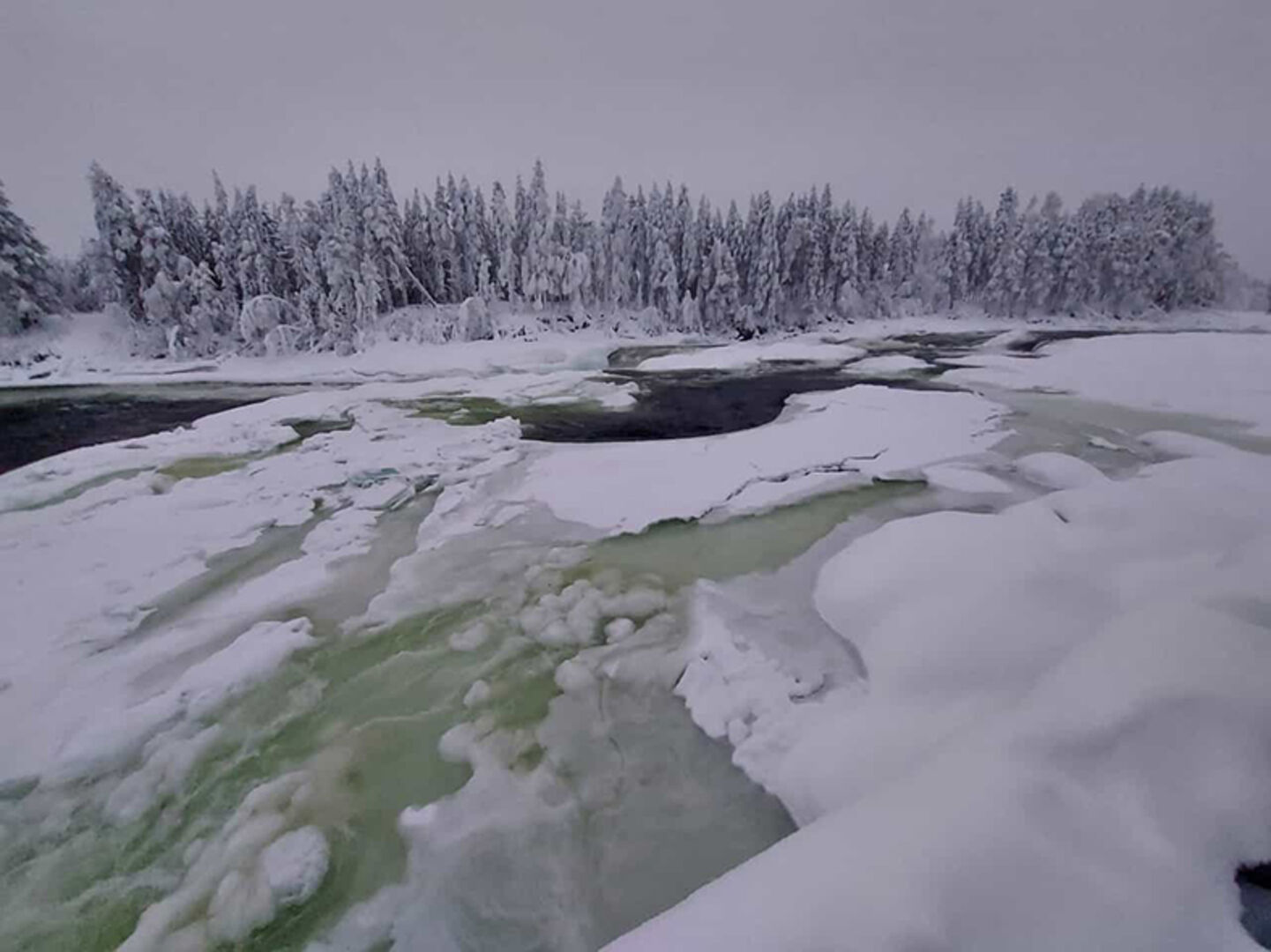 Ein Ausflug zu den bekannten Storforsen Stromschnellen steht auf dem Reiseprogramm. Am Nachmittag gibt es Sagen und Erzählungen in Lulea.