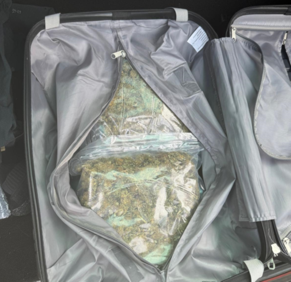 Cannabis in einer Sporttasche