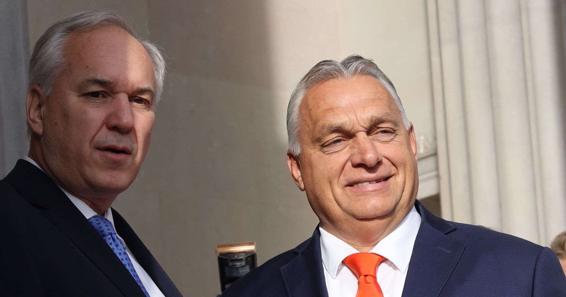 Walter Rosenkranz hat Viktor Orbán im Parlament empfangen.