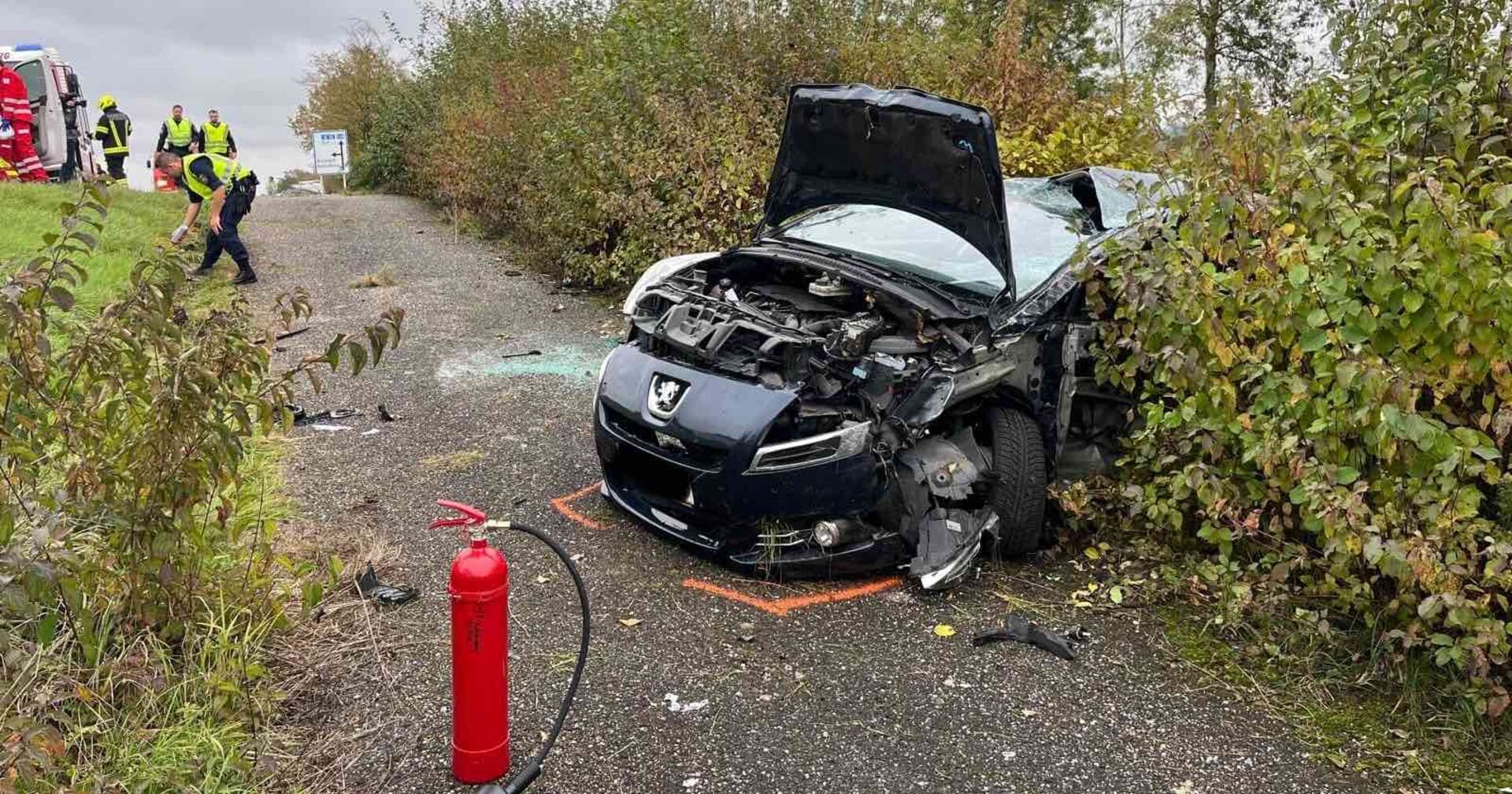 Das Unfallauto der 45-jährigen Oberösterreicherin.