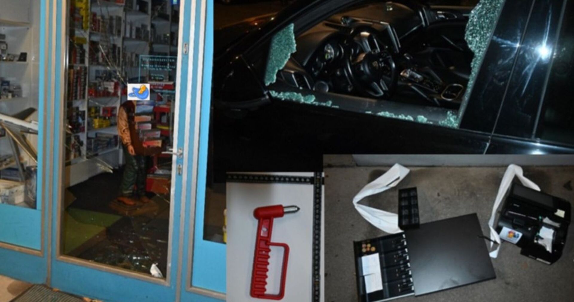 Das entstandene Chaos vom Einbruch