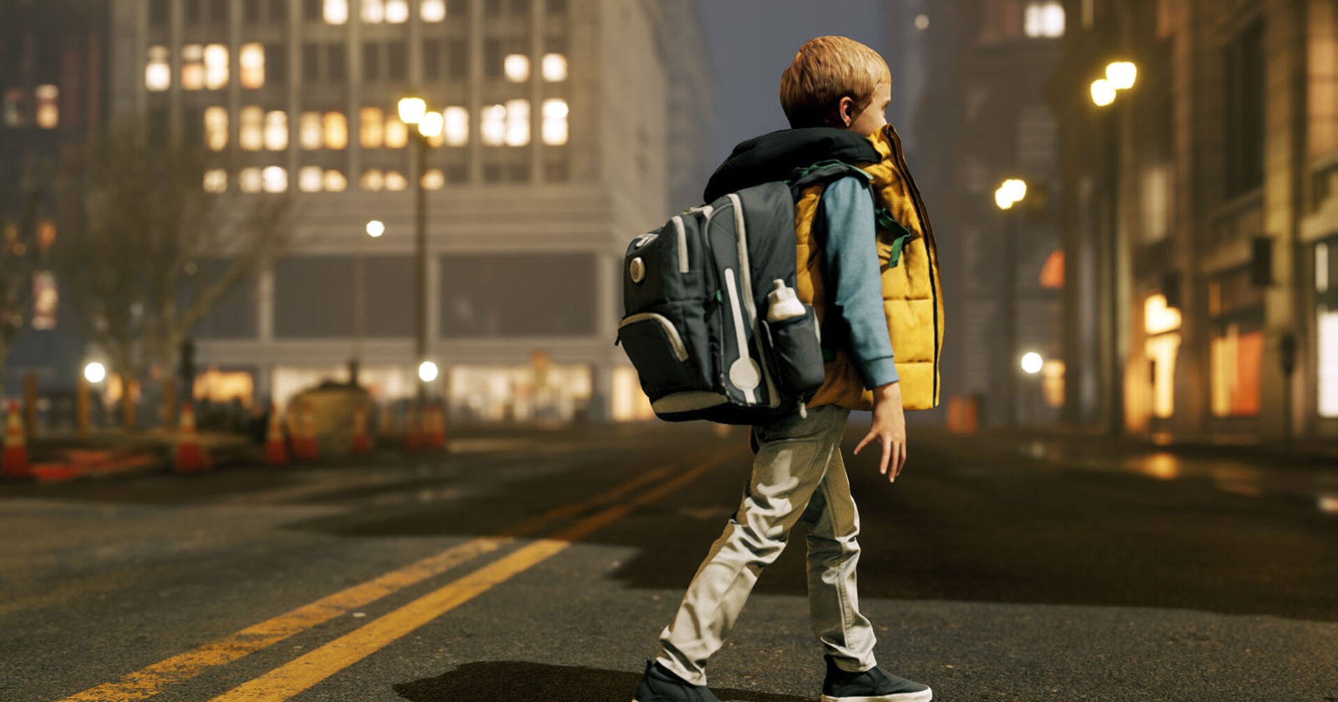 Schulkind im Dunkeln | Credit: iStock.com/ysbrandcosijn