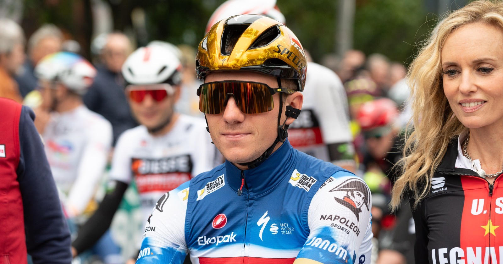 Remco Evenepoel bei einem Rennen