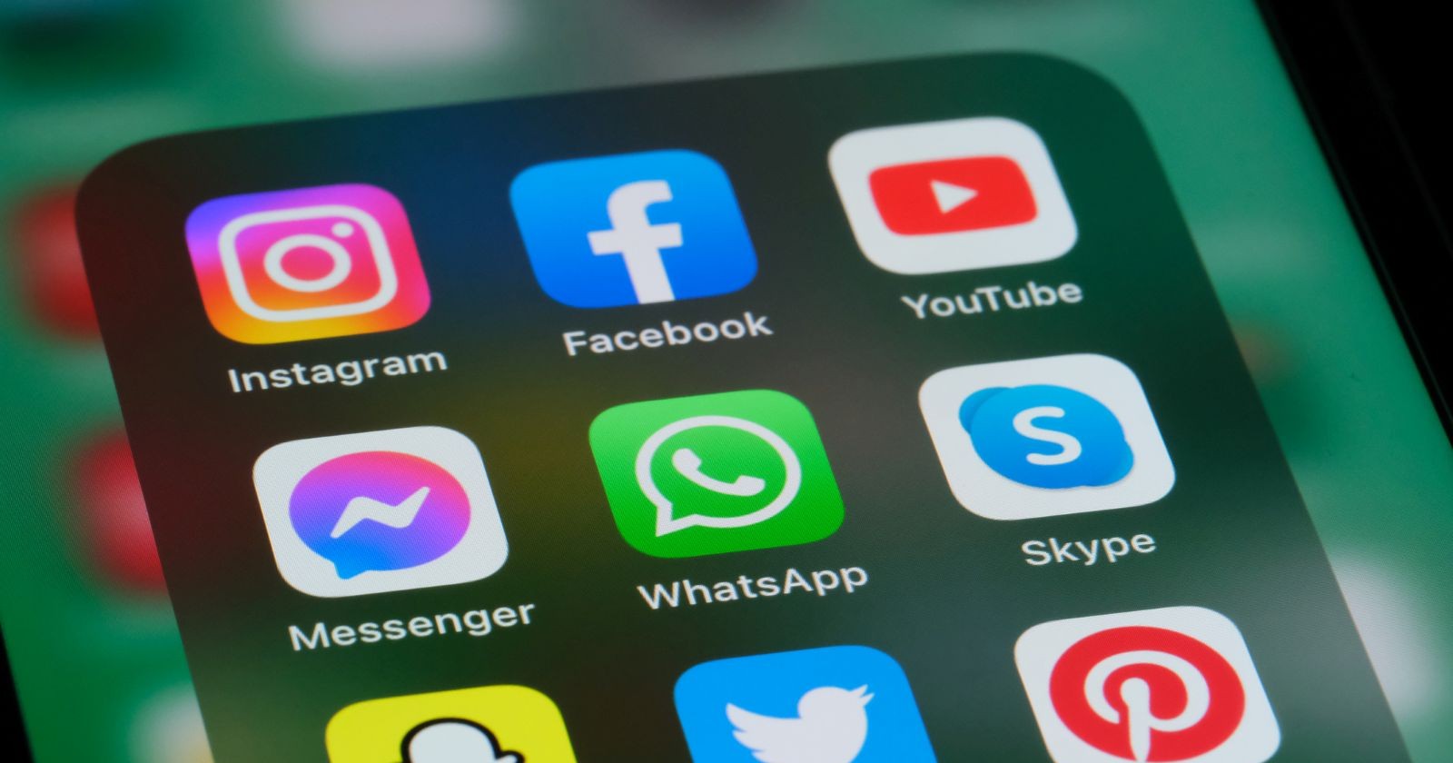 Ansicht eines Smartphones