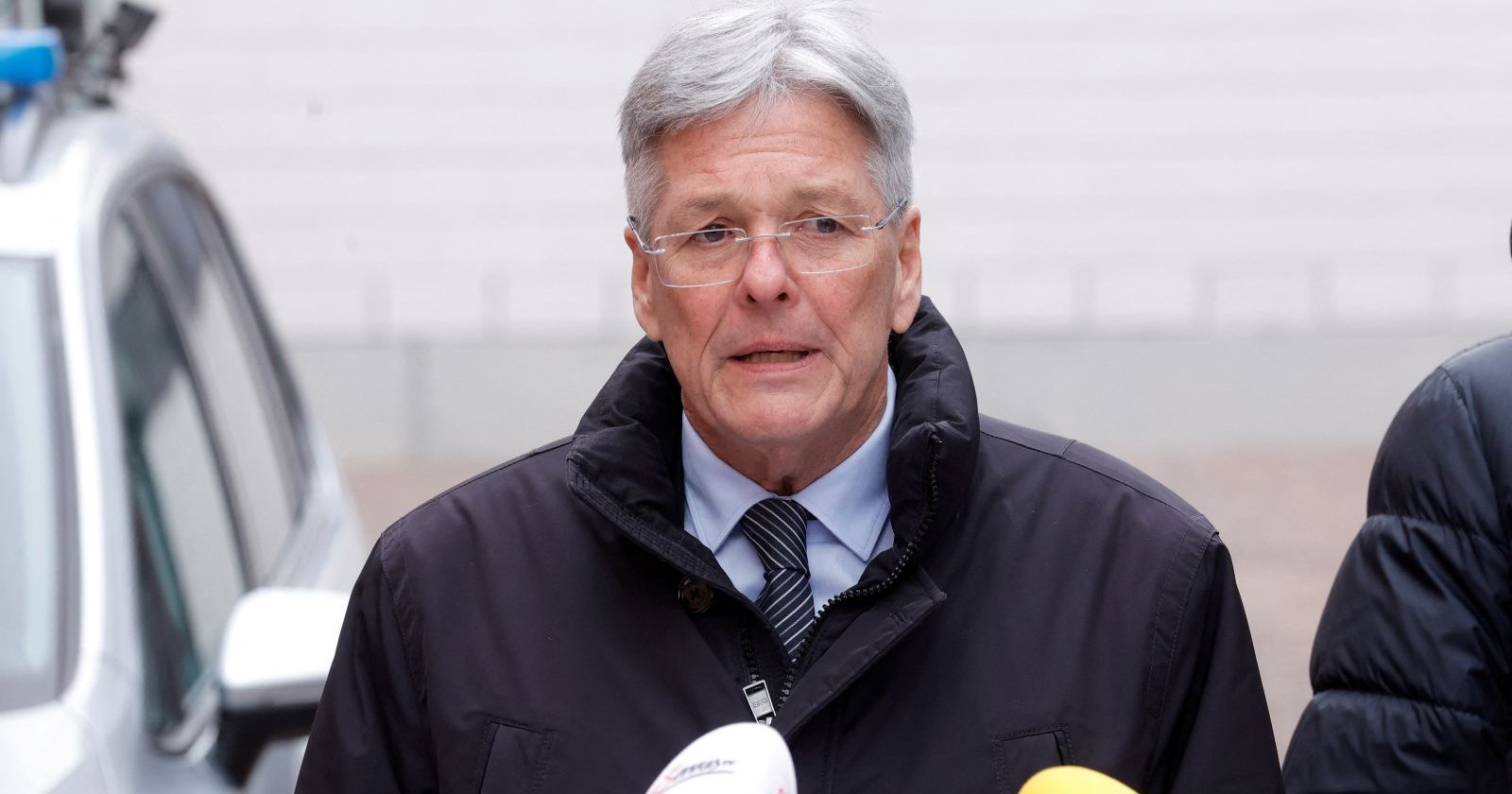 Kärntens Landeshauptmann Peter Kaiser bei der Pressekonferenz in Villach, nachdem ein 14-jähriger Junge bei einer Messerstecherei getötet und mehrere andere verletzt worden waren
