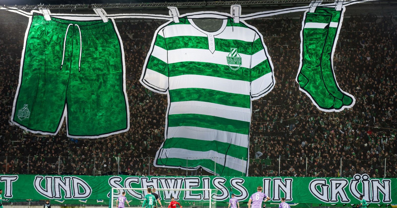 Choreographie der Rapid-Fans