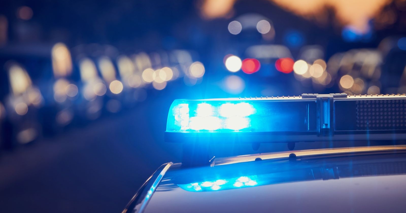 Dach eines Polizeiwagens