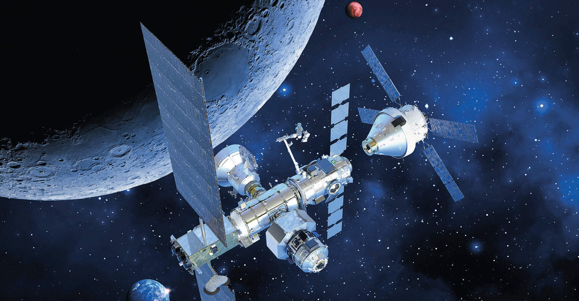 Die Artemis-Mission soll wieder Menschen auf den Mond bringen. Die geplante NASA-Raumstation Lunar Gateway nutzt Datenübertragungstechnologie der Wiener TTTech.