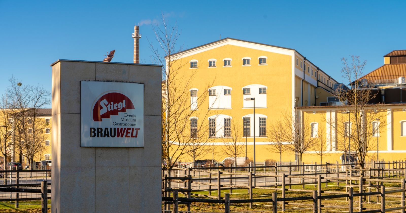 Außenansicht der Stiegl Brauerei