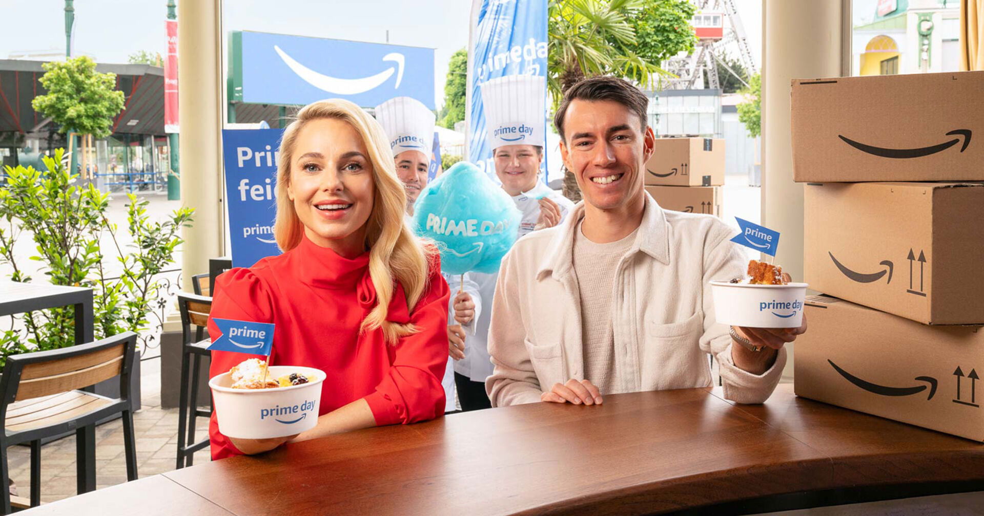 Silvia Schneider und Stefan Kraft | Credit: Amazon/Maximilian Lottmann