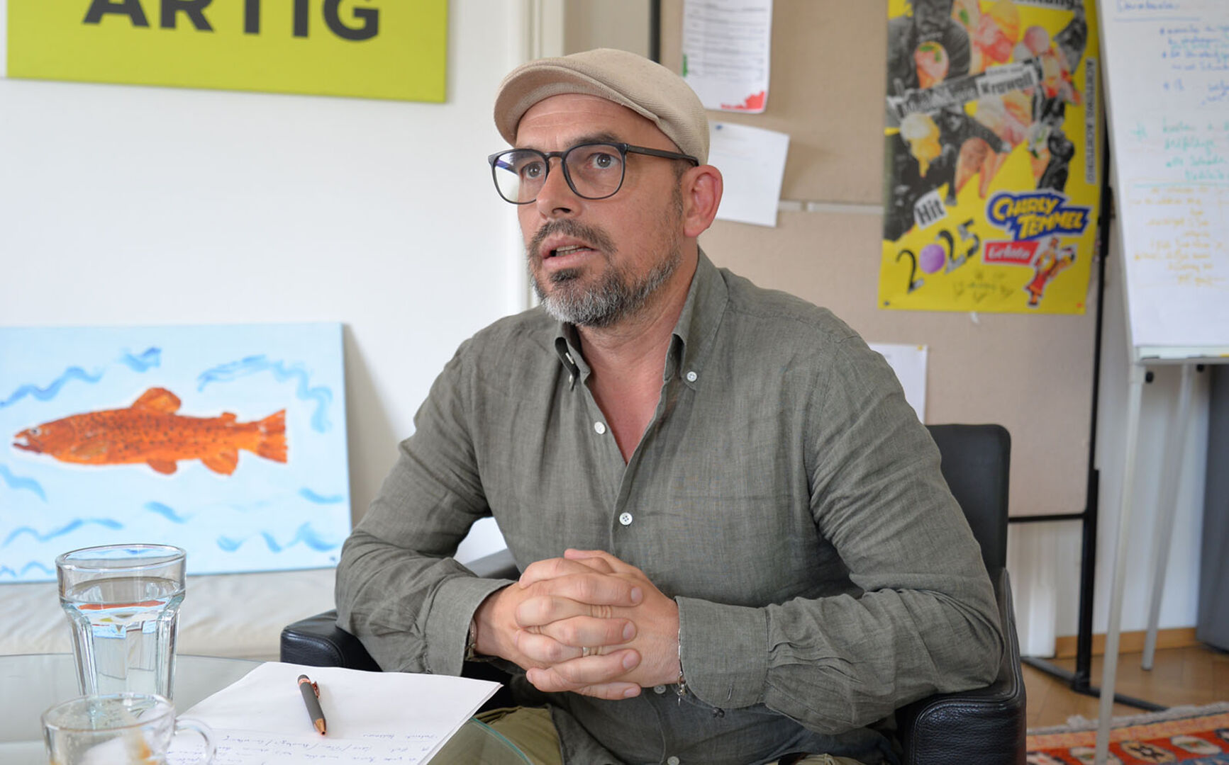 Andreas Mauerhofer im Rahmen eines Interviews