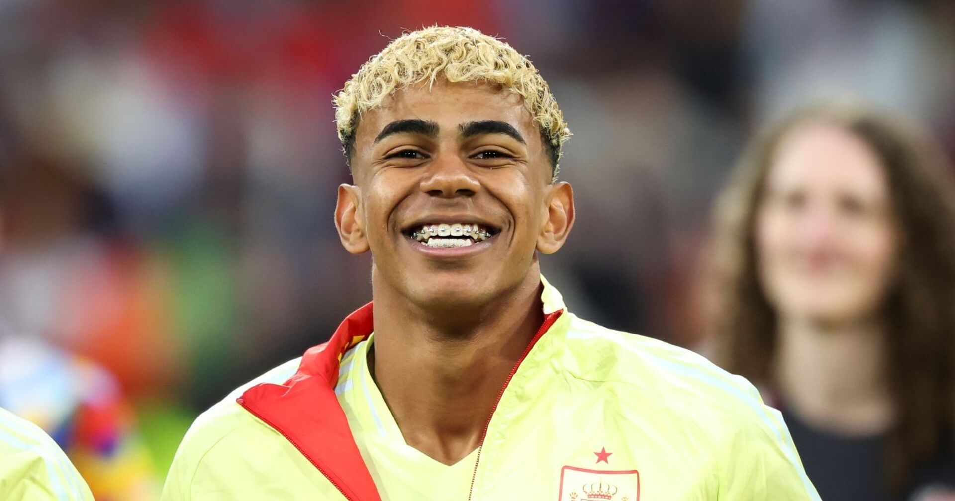 Lamine Yamal während eines Spiels der spanischen Nationalmannschaft