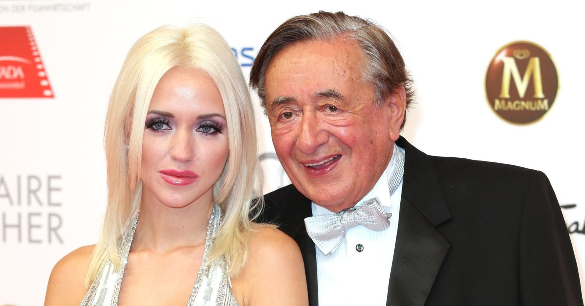 Richard Lugner und Cathy auf dem roten Teppich