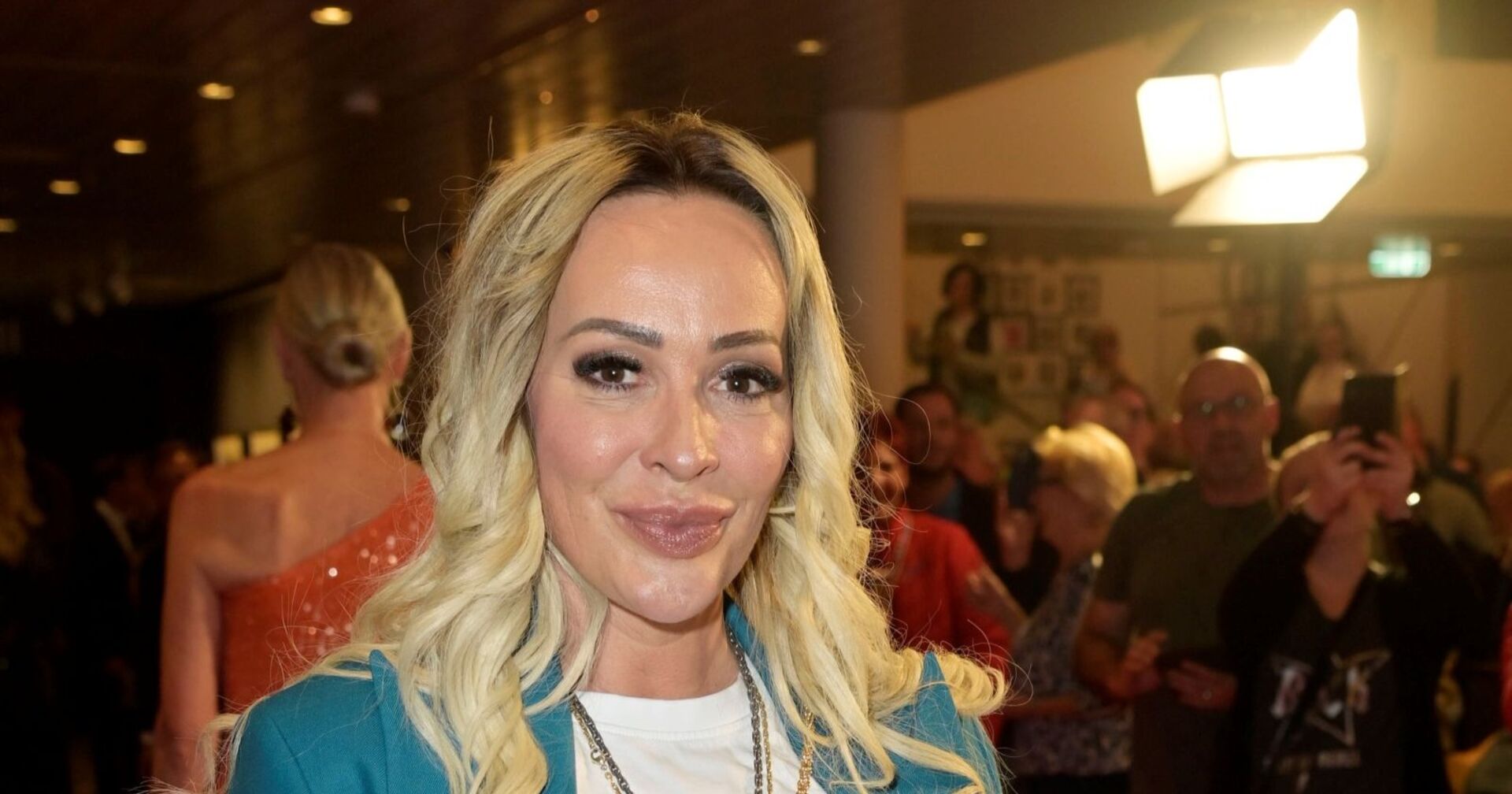 Cora Schumacher beim Jubiläums-Event '30 Jahre RTL siv' an Bord der Mein Schiff 7 im Hamburger Hafen