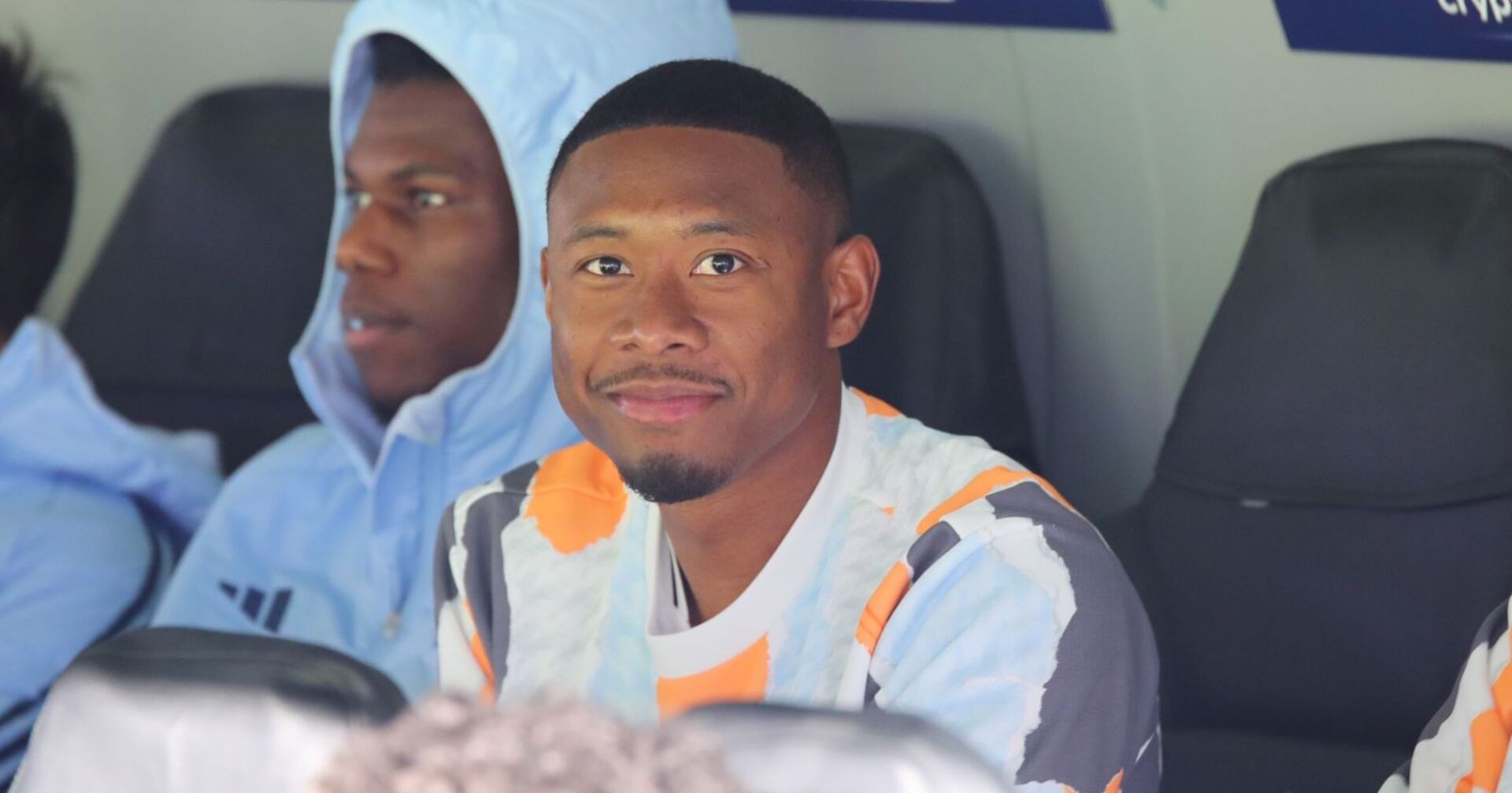 David Alaba sitzt auf der Ersatzbank von Real Madrid