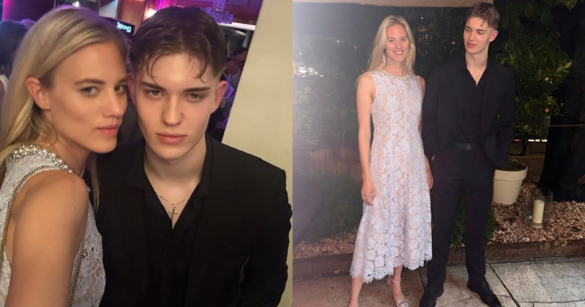 Larissa Marolt und ihr Bruder Moritz auf einer Veranstaltung in Salzburg