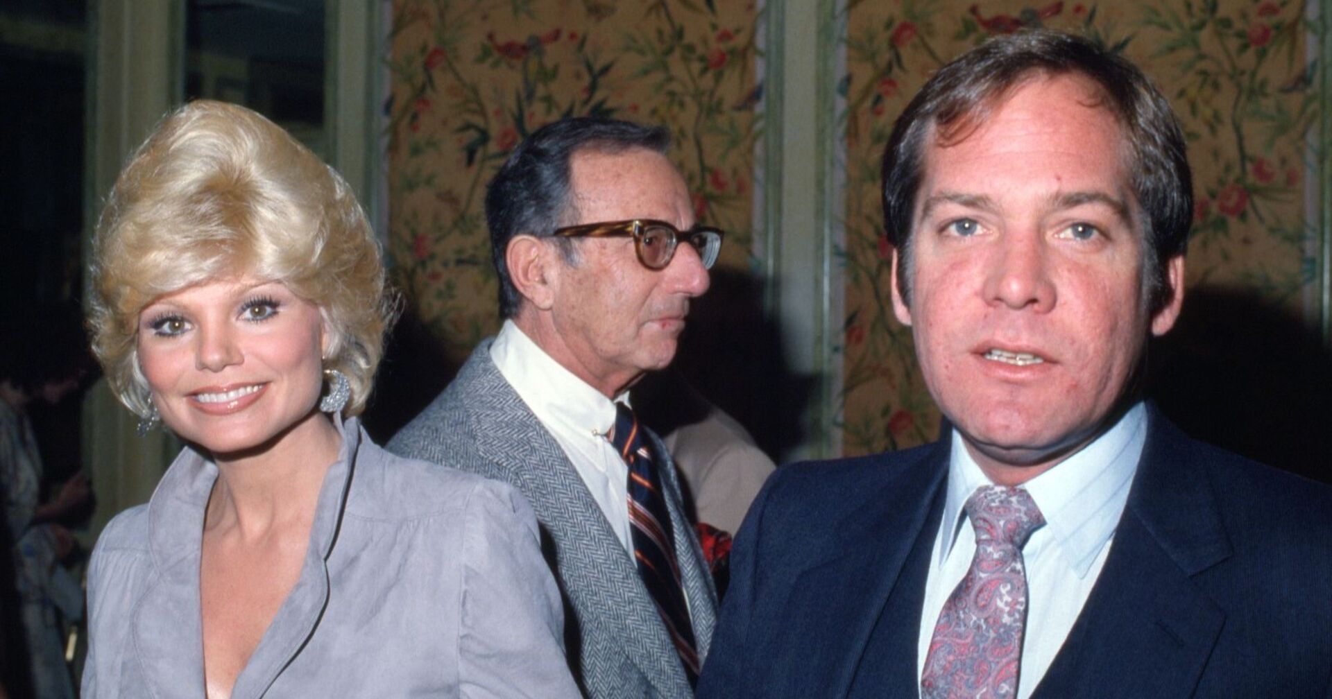 Loni Anderson und Ross Bickell in den 1980er Jahren, während einer Veranstaltung in den USA