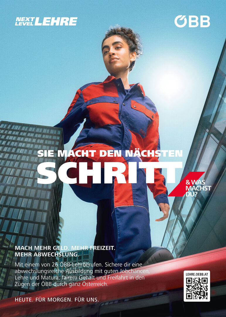 Junge Frau in Arbeitskleidung | Credit: ÖBB