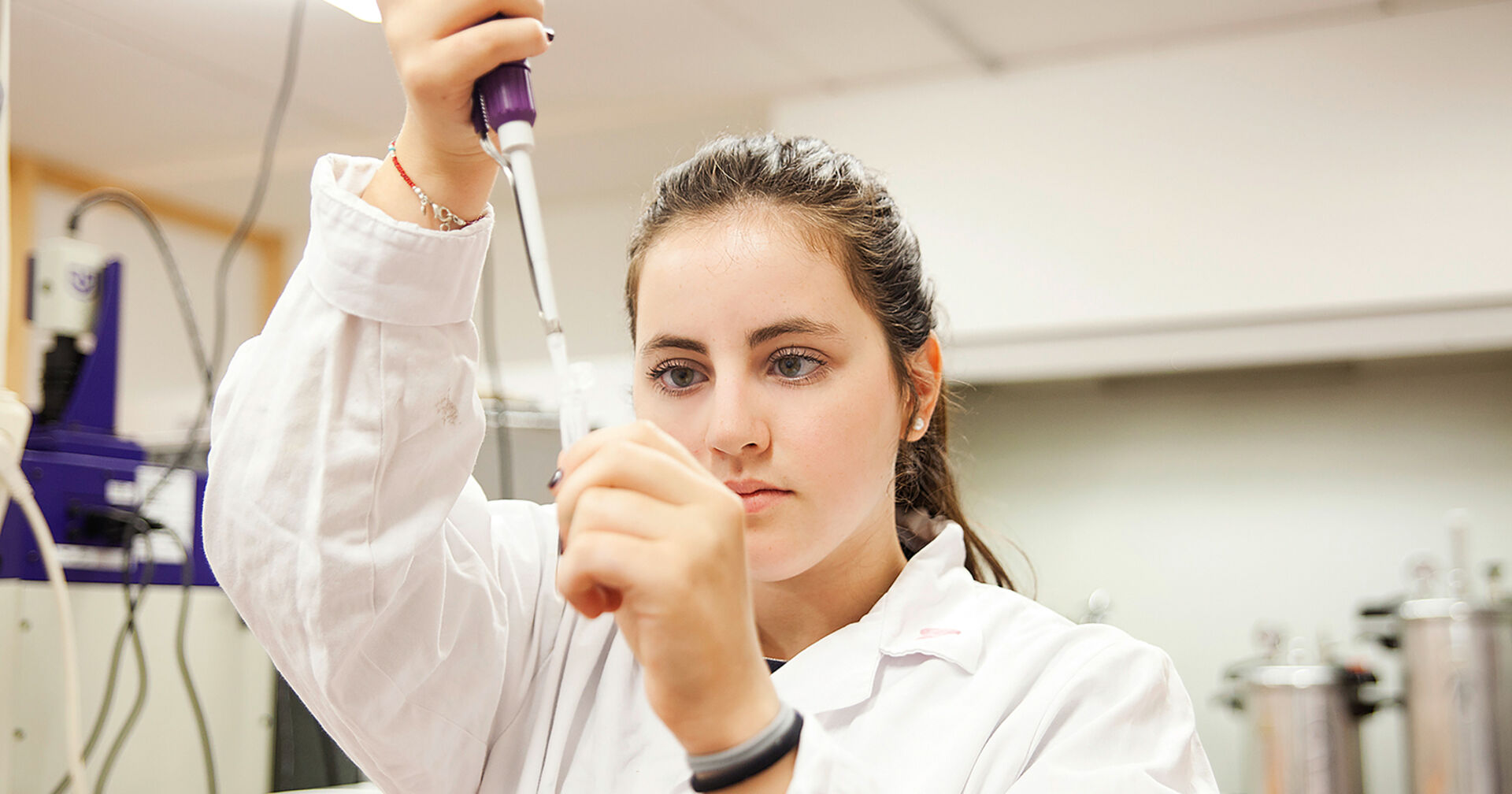 Schülerin im Labor | Credit: HLUW Yspertal