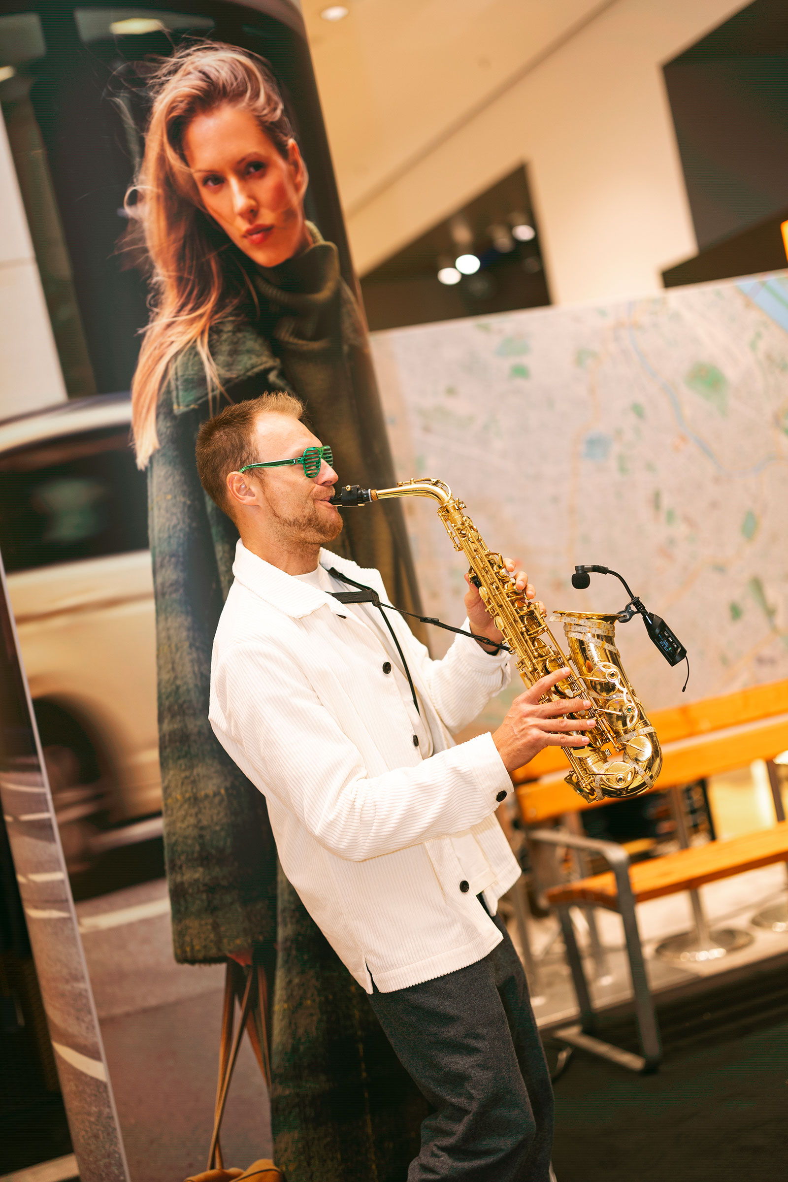 Saxophon-Spieler | Credit: Peek &amp; Cloppenburg/Katharina Schiffl