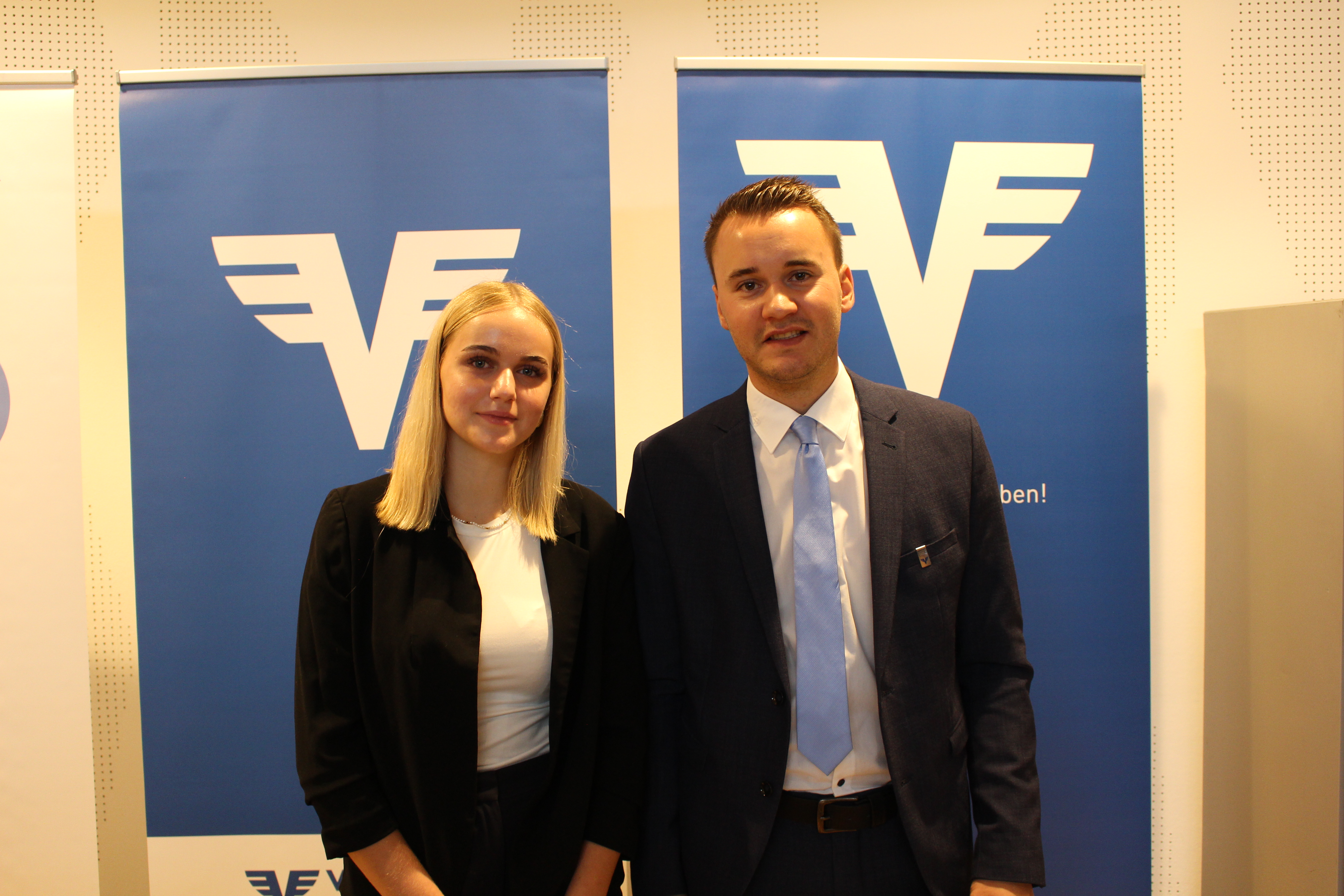 Volksbank Saalfelden: Lena Pichler und Christian Edenhauser.