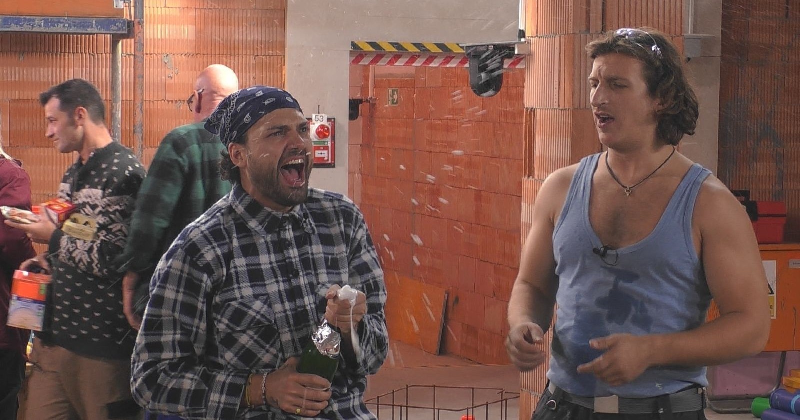 Erik alias Satansbratan und Jimi Blue Ochsenknecht im Reality-TV-Format Promi Big Brother