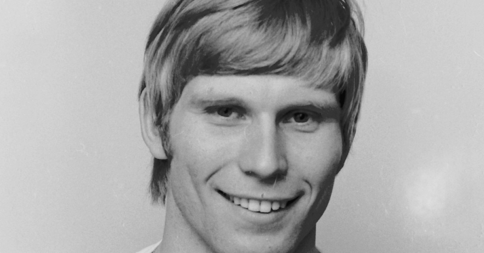 Ein Schwarz-Weiß-Bild von Werner Maier in jungen Jahren