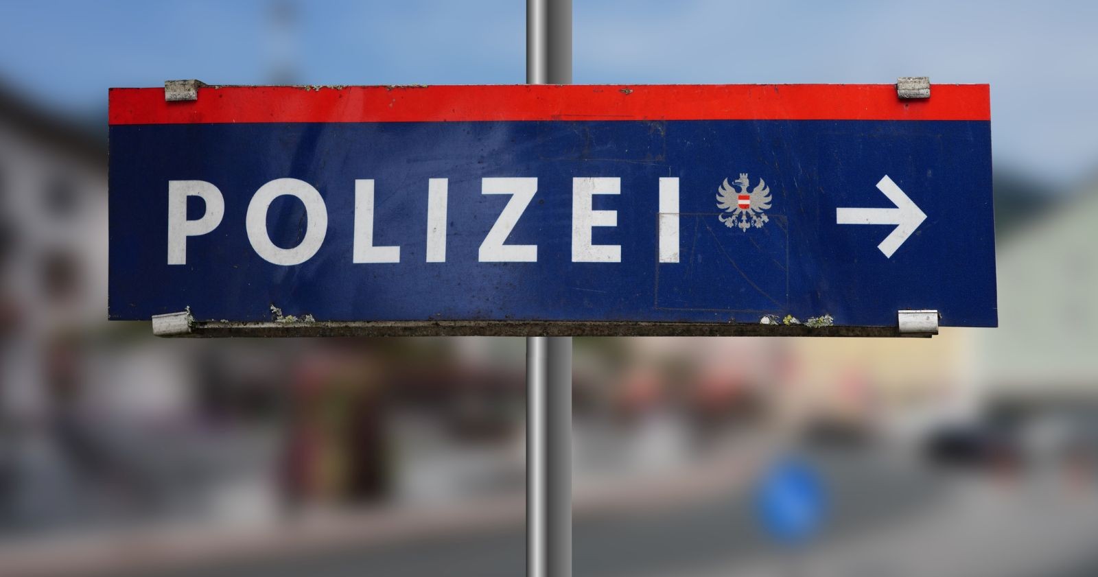Schild der österreichischen Polizei