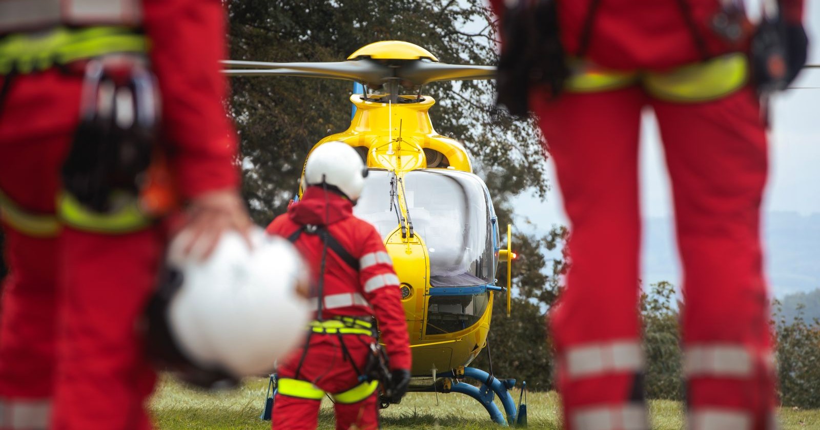 Rettungshubschrauber im Einsatz