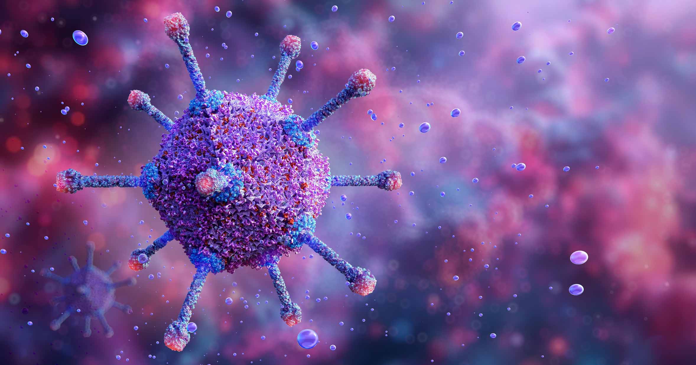 3D-Illustration eines Adenovirus