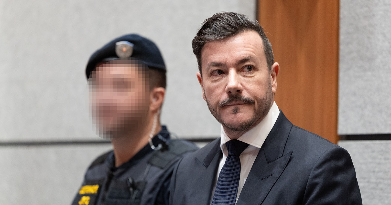Signa-Gründer Rene Benko im Rahmen einer Gerichtsverhandlung