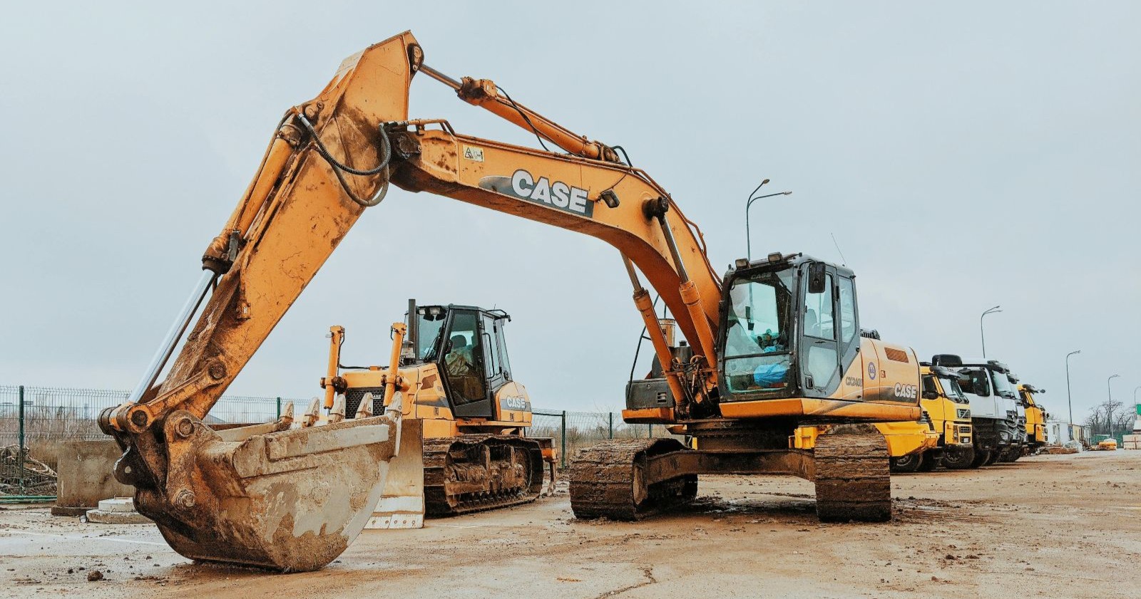 Bagger auf einer Baustelle