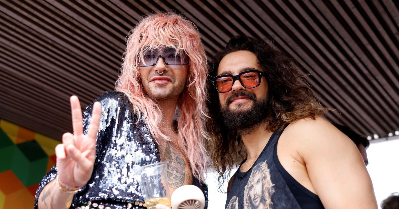 Bill Kaulitz und Tom Kaulitz mit Sonnenbrille