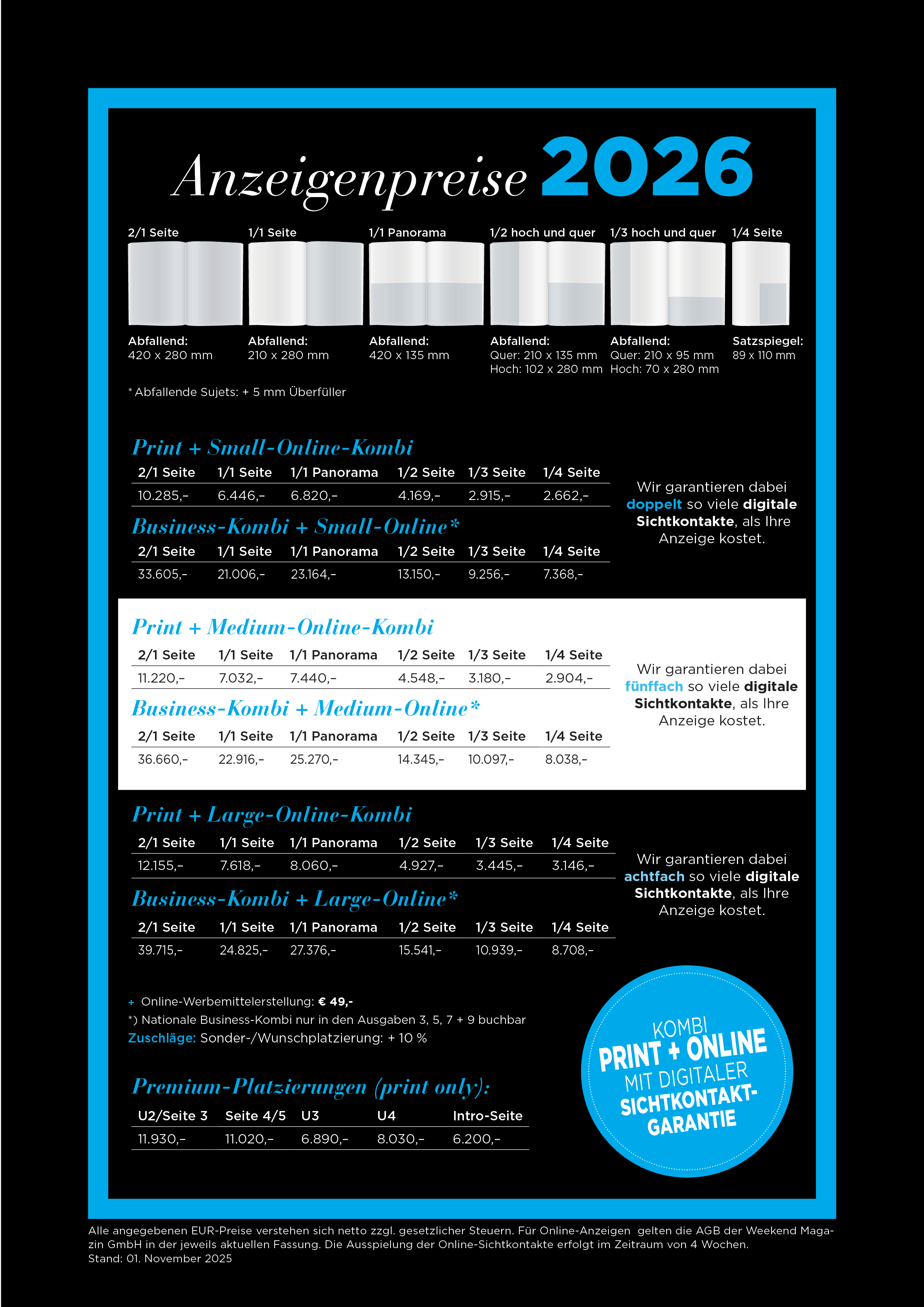 CHEFINFO Anzeigenpreise 2026