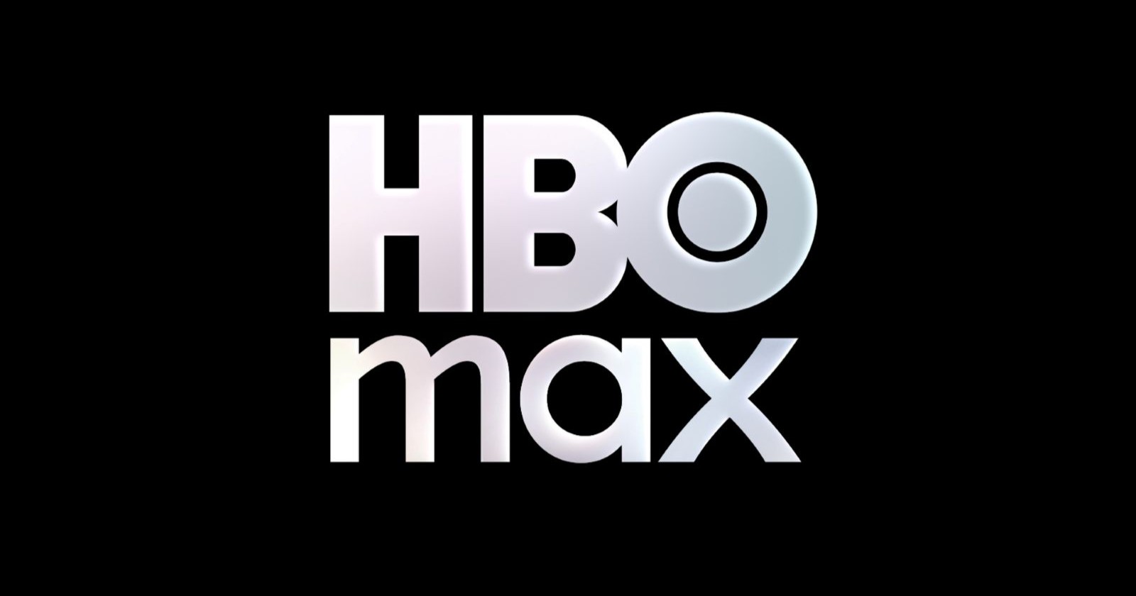 Logo des Streaming-anbieters HBO-Max vor schwarzem Hintergrund