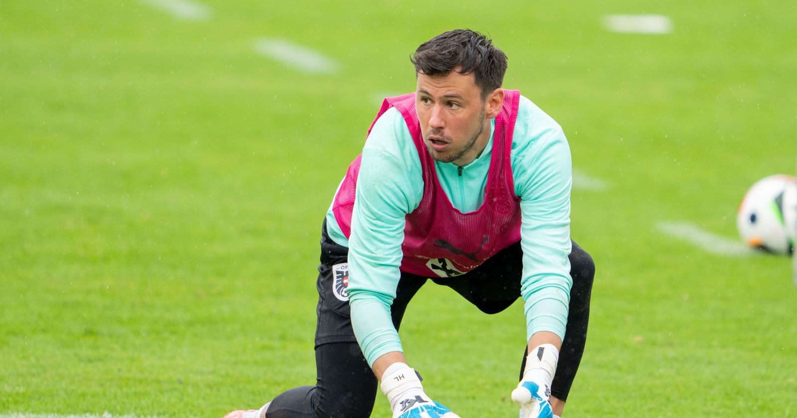 Heinz Lindner während eines Trainingslagers des österreichischen Nationalteams in Windischgarsten