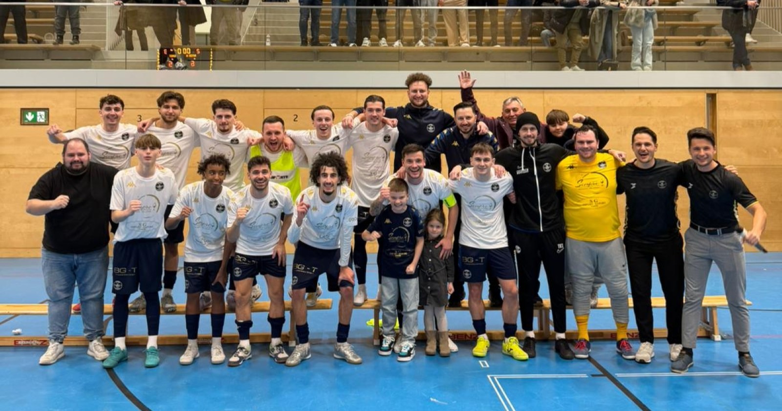 Jubel nach dem Sieg gegen Seestadt FC.