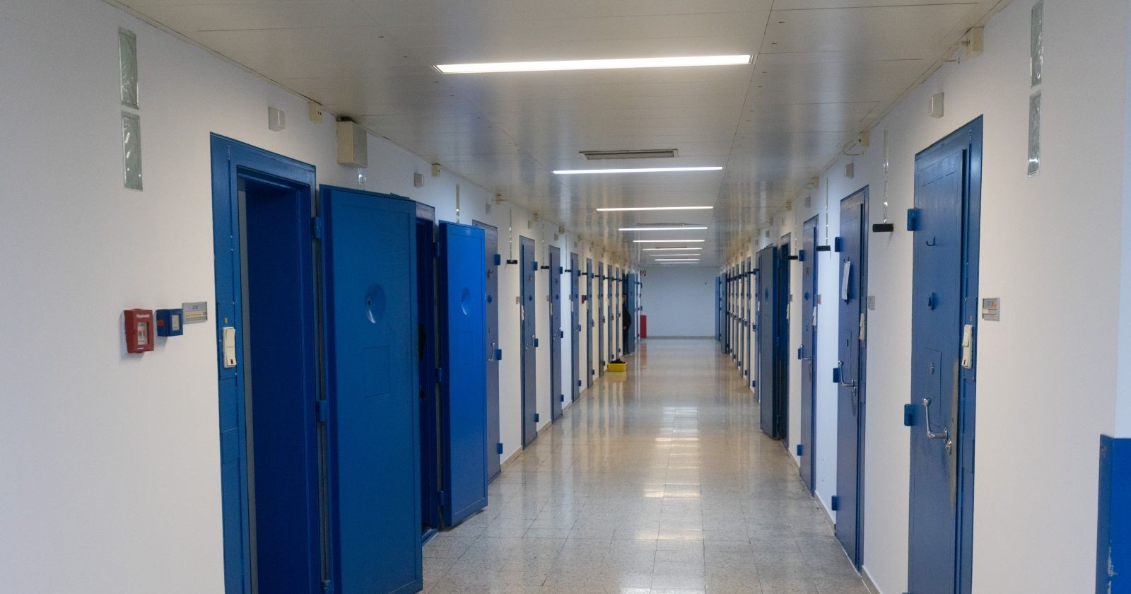 Innenansicht des Zellentraktes in der Justizanstalt-Josefstadt in Wien