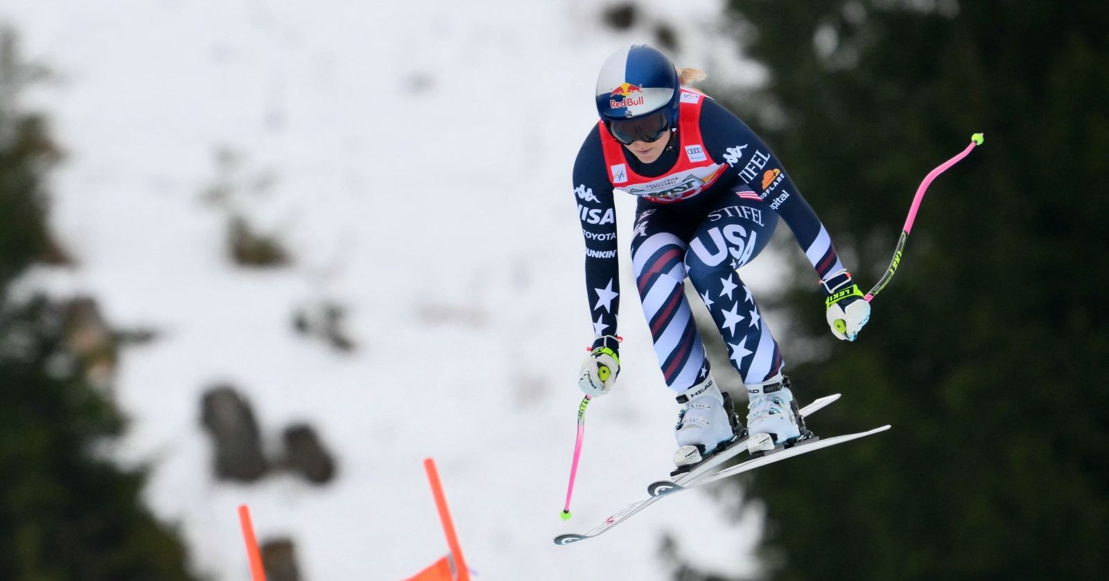 Lindsey Vonn fährt in Travisio auf Platz 3.