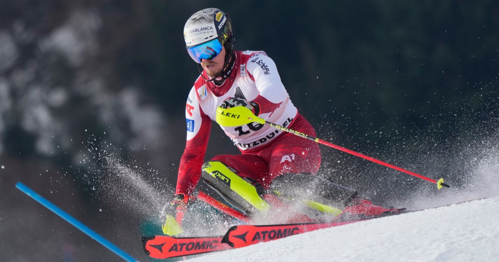 Manuell Feller auf der Piste.