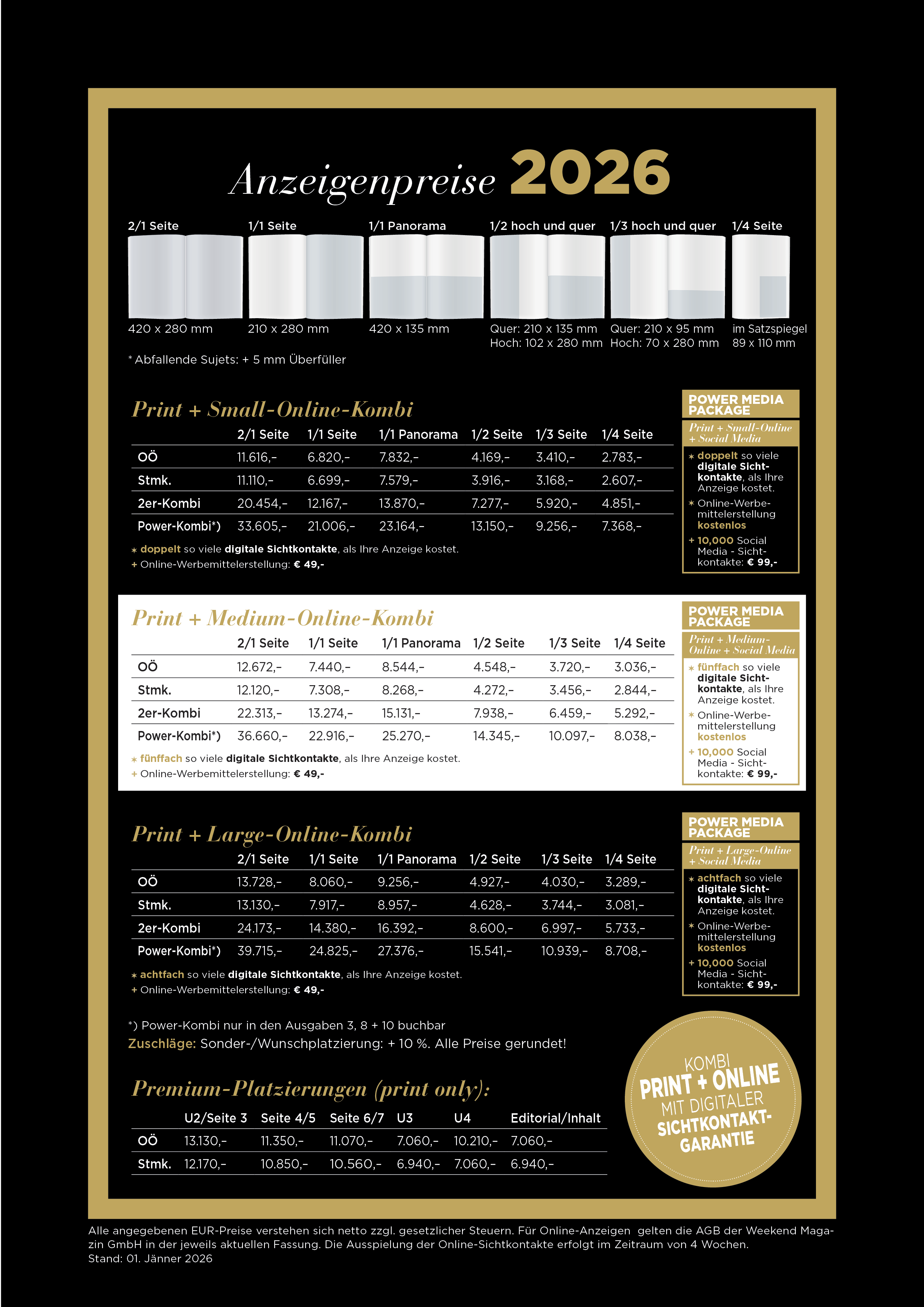 moments Anzeigenpreise 2026