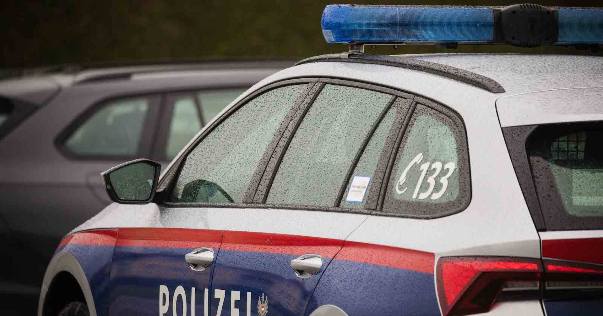 Wagen der österreichischen Polizei der Firma Volkswagen